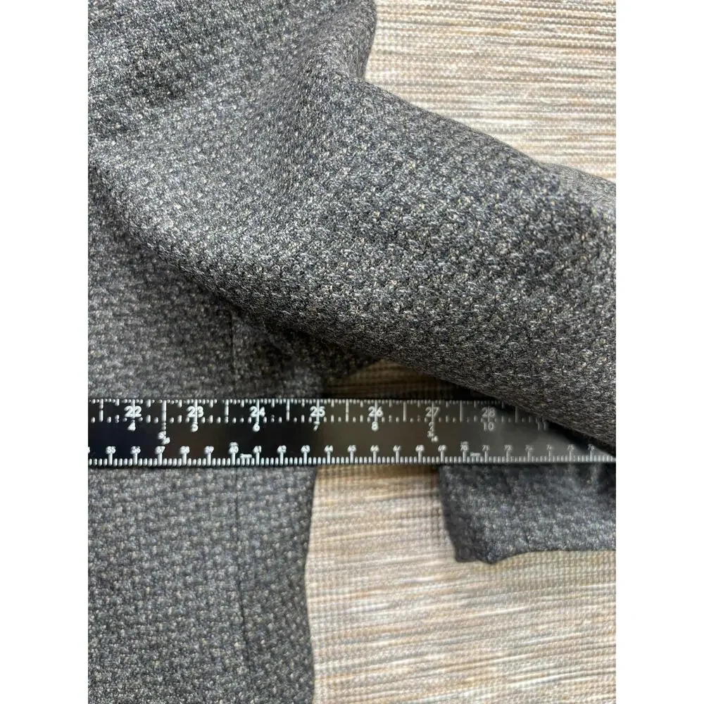 Joseph & Feiss Blazer Mens 52 Gray Wool Check Tweed Sport Coat Jacket Lined